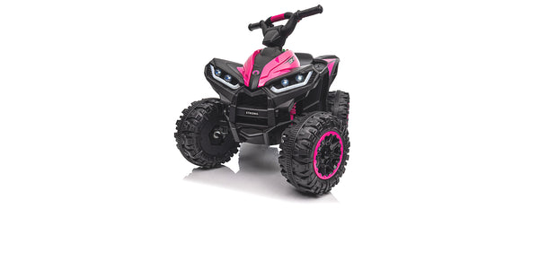 KerryYoo AT2 Kids ATV,12V 4 Wheeler for Kids 3-6,Electric Toddler Ride On Toys,Remote Control, High/Low Speeds, LED Lights, Bluetooth, and Off-Road Tires