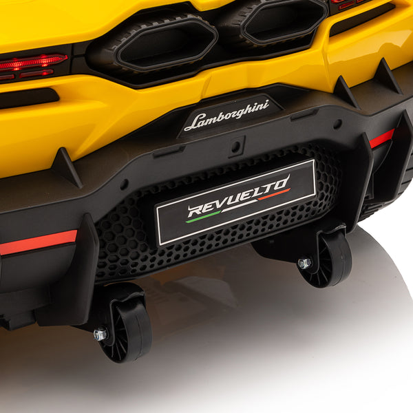 KerryYoo SP03 Lamborghini Electric Ride on Car for Kids,12V Toddler Power Wheels Licensed Lamborghini Revuelto with Remote Control, Hydraulic Doors, Bluetooth, LED Lights, High/Low Speeds