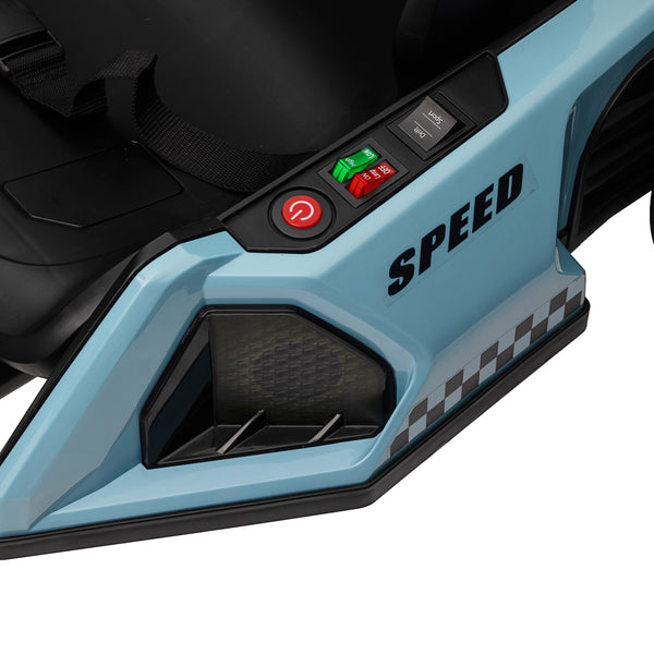 KerryYoo K61 Go Kart Electric Drift Kart with Length Adjustable Seat, 24V Outdoor Ride on Toy with 4 Speed Mode, Crazy Cart for Kids 6-12 Years Old, Fast 300W Motor, 8.5 MPH, Bluetooth