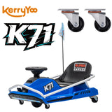 2 Pcs Rear Wheels for K71 Drift Kart, Rear Tire Ride on Car Accessories, for use with Kerry Yoo store's Drift Kart Only.