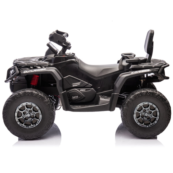 KerryYoo SAT5 24V 2 Seater Kids ATV, Electric 4 Wheeler with Soft Start System, Bluetooth Music, LED Headlights, Spring Shock Absorber, Off-Road Tires