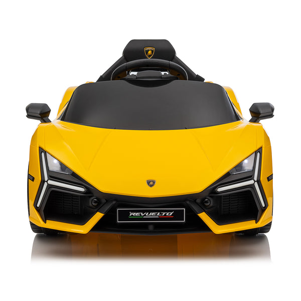KerryYoo SP03 Lamborghini Electric Ride on Car for Kids,12V Toddler Power Wheels Licensed Lamborghini Revuelto with Remote Control, Hydraulic Doors, Bluetooth, LED Lights, High/Low Speeds