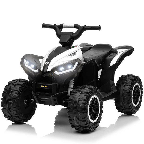 KerryYoo AT2 Kids ATV,12V 4 Wheeler for Kids 3-6,Electric Toddler Ride On Toys,Remote Control, High/Low Speeds, LED Lights, Bluetooth, and Off-Road Tires