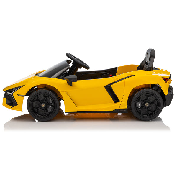 KerryYoo SP03 Lamborghini Electric Ride on Car for Kids,12V Toddler Power Wheels Licensed Lamborghini Revuelto with Remote Control, Hydraulic Doors, Bluetooth, LED Lights, High/Low Speeds