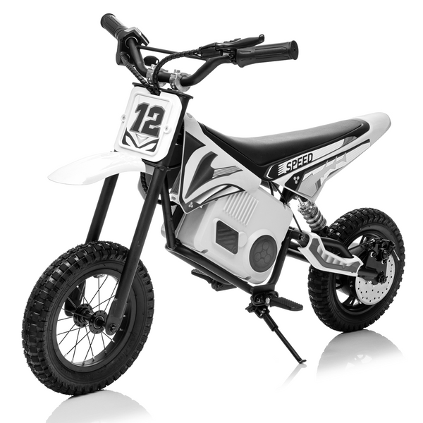 KerryYoo C11 36V 350W Electric Dirt Bike for Kids 8-14, Up to 16MPH Off-Road Electric Motorcycle with Explosion-Proof Tires, Twist Grip Throttle, Spring Suspension,Kids Ride On Dirtbike