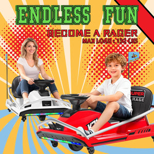 KerryYoo K71 24V Drift Kart: Elevate Your Kid’s Outdoor Fun to Thrilling New Heights