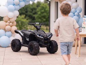 KerryYoo AT2 Kids ATV | 12V Electric 4 Wheeler for Kids Ages 3-6 | Remote Control, LED Lights & Bluetooth - Electric ATV for kids
