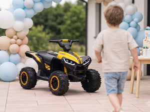 KerryYoo AT2 Kids ATV | 12V Electric 4 Wheeler for Kids Ages 3-6 | Remote Control, LED Lights & Bluetooth - Electric ATV for kids