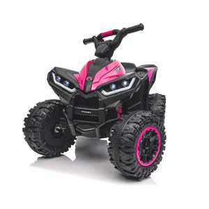 KerryYoo AT2 Kids ATV,12V 4 Wheeler for Kids 3-6,Electric Toddler Ride On Toys,Remote Control, High/Low Speeds, LED Lights, Bluetooth, and Off-Road Tires - Electric ATV for kids