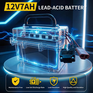 KerryYoo 12V 7A Battery for AT2, Rechargeable Battery for Kids Electric Ride On Car, Compatible with KerryYoo Store's AT2 Only - Go Kart Parts & Accessories for kids