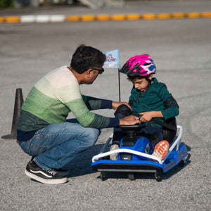 KerryYoo K71 24V Drift Kart, Crazy Cart with 300W Brushless Motor, 12 mph, High/Low Speed Switch, 360° Drifting, Electric Go Kart for Kids Ages 6-12, 130 lbs Capacity - Electric Drift Kart for kids