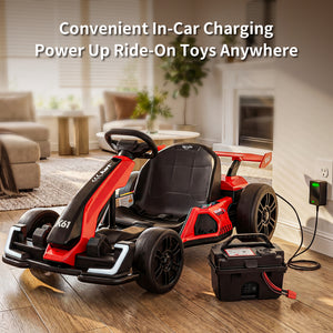 KerryYoo 24V Battery, Rechargeable Lithium Battery for Kids Electric Ride On Car, Compatible with All KerryYoo 24V Models Only - Go Kart Parts & Accessories for kids
