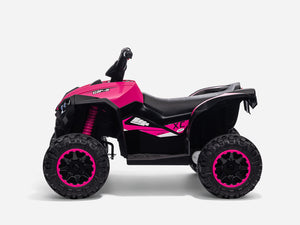 KerryYoo AT2 Kids ATV | 12V Electric 4 Wheeler for Kids Ages 3-6 | Remote Control, LED Lights & Bluetooth - Electric ATV for kids