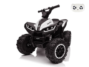 KerryYoo AT2 12V ATV Ride on, Electric Car for Kids, 4 Wheels Ride on toys, Ages 3+, Remote Control, LED Lights, Music - Electric ATV for kids