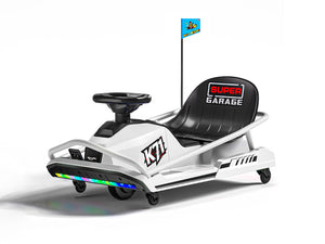 KerryYoo K71 Drift Kart, 24V Go Kart for Kids, Electric Ride on, 300W Brushless Motor, Ages 6+, 360° Drifting, High/Low Speed - Electric Drift Kart for kids