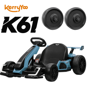 KerryYoo High-Density Plastic Wheel for Go Kart, Rear Tire Ride on Car Accessories, Easy to Install, Compatible with KerryYoo Store's Go-Karts Only