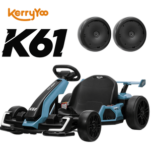 KerryYoo EVA Rubber Wheel for Go Kart, Front Tire Ride on Car Accessories, Easy to Install, Compatible with KerryYoo Store's Go-Karts Only - Go Kart Parts & Accessories for kids