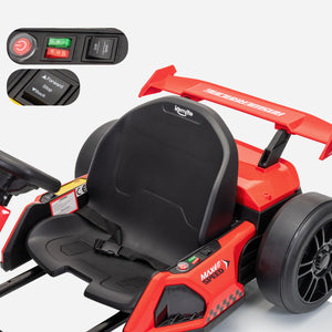 KerryYoo K61 Electric Go Kart – 24V 300W, Ages 6-12 - Electric Drift Kart for kids