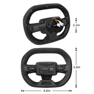 KerryYoo Steering Wheel for Go Kart, Ride on Car Accessories, Easy to Install, Compatible with KerryYoo Store's Go-Karts Only - Go Kart Parts & Accessories for kids