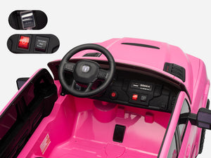 KerryYoo SQ7 Ride on Toys Car, 24V Truck RAM 2500 Rebel Electric Vehicle for Kids, Pickup Truck, 2 Seater, Bed Storage, Remote Control, Safety Belt, Music - Electric Truck for kids