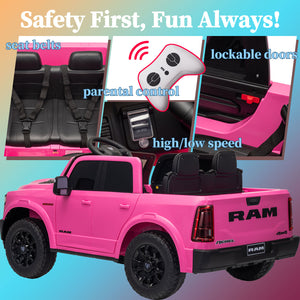 KerryYoo SQ7 — 24V Licensed Dodge RAM Electric Ride-on Truck for Kids - Electric Truck for kids