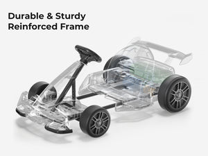 Kids Electric Drift Go Kart Ages 6-12 | KerryYoo K61 24V 300W Motor, Adjustable Seat, EVA Tires, 8.5 MPH - Electric Drift Kart for kids