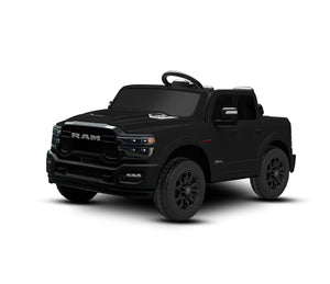 KerryYoo SQ7 2 Seater 24V Ride on Toys for Big Kids, Licensed RAM Kids Electric Truck Car with Remote Control, Storage Bed,1.9-4.4 MPH, Seat Belts - Electric Truck for kids