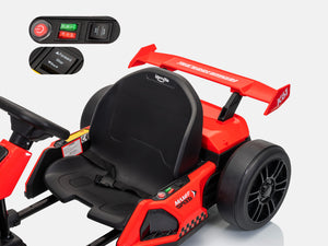 Kids Electric Drift Go Kart Ages 6-12 | KerryYoo K61 24V 300W Motor, Adjustable Seat, EVA Tires, 8.5 MPH - Electric Drift Kart for kids