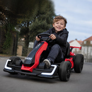 KerryYoo K61 Electric Go Kart – 24V 300W, Ages 6-12 - Electric Drift Kart for kids