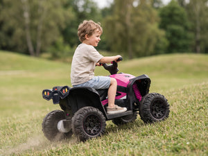 KerryYoo AT2 Kids ATV | 12V Electric 4 Wheeler for Kids Ages 3-6 | Remote Control, LED Lights & Bluetooth - Electric ATV for kids