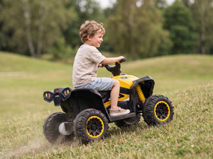 KerryYoo AT2 Kids ATV | 12V Electric 4 Wheeler for Kids Ages 3-6 | Remote Control, LED Lights & Bluetooth - Electric ATV for kids