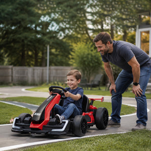 KerryYoo K61 Electric Go Kart – 24V 300W, Ages 6-12 - Electric Drift Kart for kids
