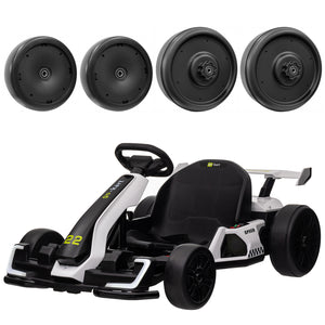 KerryYoo High-Density Plastic Wheel for Go Kart, Rear Tire Ride on Car Accessories, Easy to Install, Compatible with KerryYoo Store's Go-Karts Only - Go Kart Parts & Accessories for kids