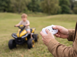 KerryYoo AT2 Kids ATV | 12V Electric 4 Wheeler for Kids Ages 3-6 | Remote Control, LED Lights & Bluetooth - Electric ATV for kids