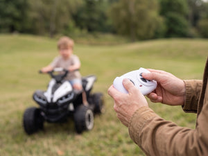 KerryYoo AT2 Kids ATV | 12V Electric 4 Wheeler for Kids Ages 3-6 | Remote Control, LED Lights & Bluetooth - Electric ATV for kids