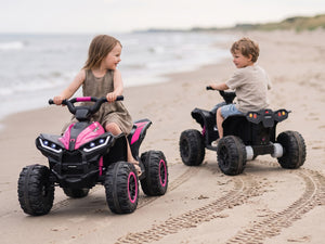 KerryYoo AT2 Kids ATV | 12V Electric 4 Wheeler for Kids Ages 3-6 | Remote Control, LED Lights & Bluetooth - Electric ATV for kids