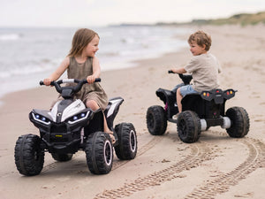 KerryYoo AT2 Kids ATV | 12V Electric 4 Wheeler for Kids Ages 3-6 | Remote Control, LED Lights & Bluetooth - Electric ATV for kids