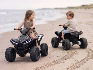 KerryYoo AT2 Kids ATV | 12V Electric 4 Wheeler for Kids Ages 3-6 | Remote Control, LED Lights & Bluetooth - Electric ATV for kids