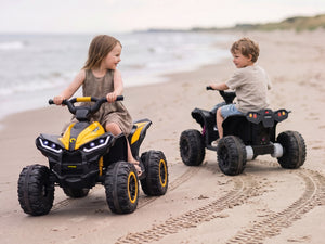KerryYoo AT2 Kids ATV | 12V Electric 4 Wheeler for Kids Ages 3-6 | Remote Control, LED Lights & Bluetooth - Electric ATV for kids