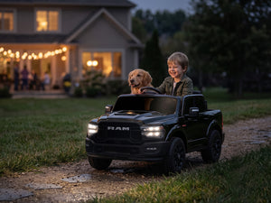 KerryYoo SQ7 — 24V Licensed Dodge RAM Electric Ride-on Truck for Kids - Electric Truck for kids
