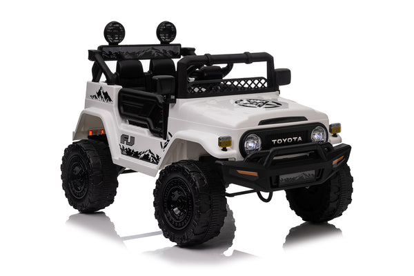 KerryYoo SQ3 12V Toyota SUV Power Wheels Jeep with Parental Remote Control 4WD Ride on Toys for Kids 4-8 Electric Car to Drive, Spring Suspension, 3 Speeds, LED Lights, Bluetooth