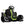 KerryYoo K61 Go Kart Electric Drift Kart Car with Adjustable Seat, 24V Outdoor Ride on Toy with 4 Speed Mode, Crazy Cart for Kids 6-12 Years Old,Fast 300W Motor,8.5 MPH, LED Lights, Bluetooth - Red