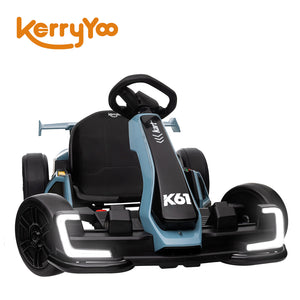 KerryYoo K61 Electric Go Kart – 24V 300W, Ages 6-12 - Electric Drift Kart for kids