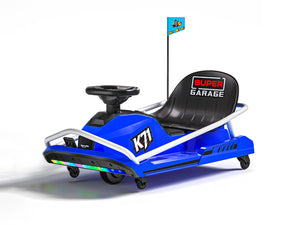 KerryYoo K71 Drift Kart, 24V Go Kart for Kids, Electric Ride on, 300W Brushless Motor, Ages 6+, 360° Drifting, High/Low Speed - Electric Drift Kart for kids