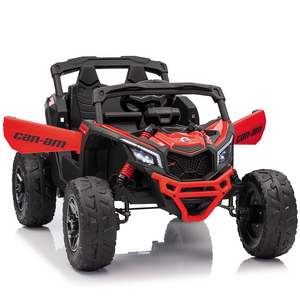 KerryYoo SU5 24V Ride on Toys for Big Kids,4x200W,2 Seater Electric Ride on UTV 4WD/2WD,EVA Rubber Tires,4x4 Shock Absorbers,Remote Control,Licensed Can-Am,Bluetooth - Electric UTV for kids