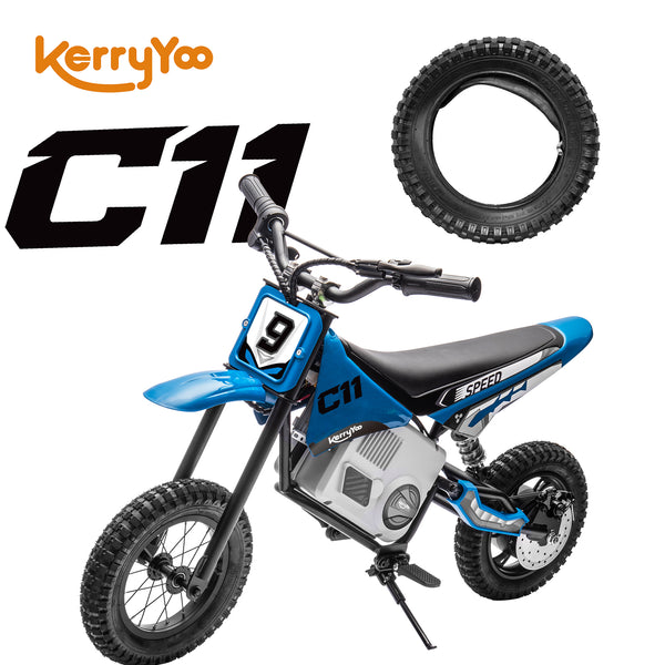 Rear Wheel for C11 Dirt Bike, Rear Tire Ride on Car Accessories, for use with Kerry Yoo store's C11 Dirt Bike Only. - Replacement Parts for kids