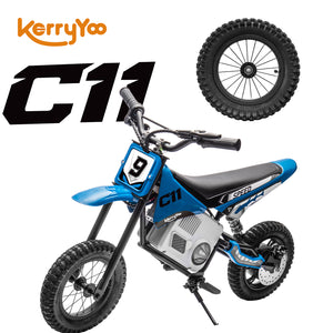 Front Wheel for C11 Dirt Bike, Front Tire Ride on Car Accessories, for use with Kerry Yoo store's C11 Dirt Bike Only.