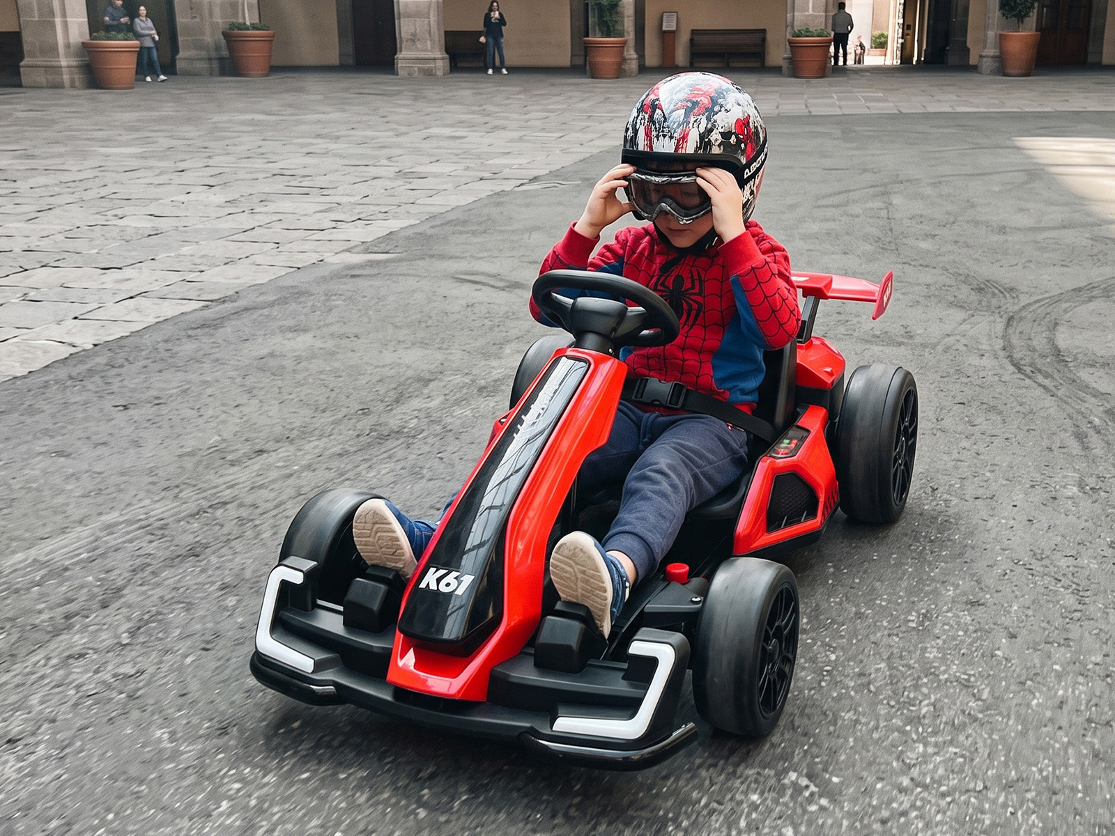 KerryYoo K61 Go Kart - Electric Drift Kart for Kids 6-12 | 24V